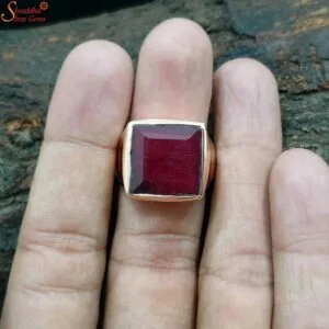 ruby gemstone ring