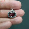 ruby gemstone silver pendant