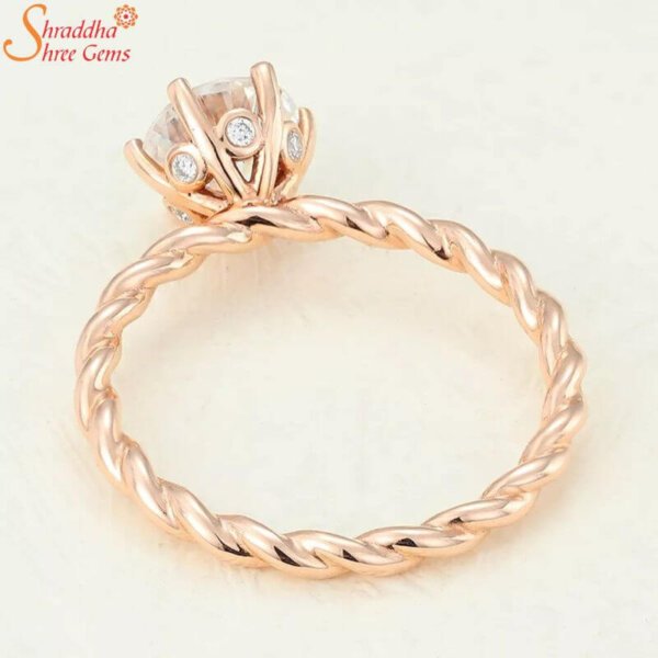 twisted diamond ring