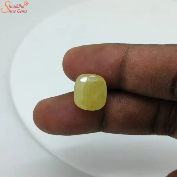 unheated yellow sapphire gemstone