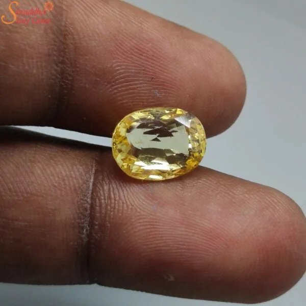 unheated yellow sapphire gemstone