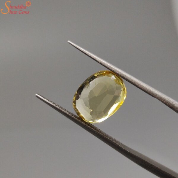 unheated yellow sapphire gemstone
