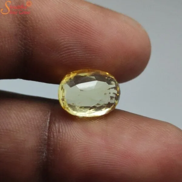 unheated yellow sapphire gemstone