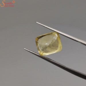 unheated yellow sapphire gemstone