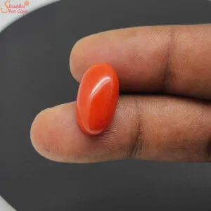 8 carat japanese coral gemstone