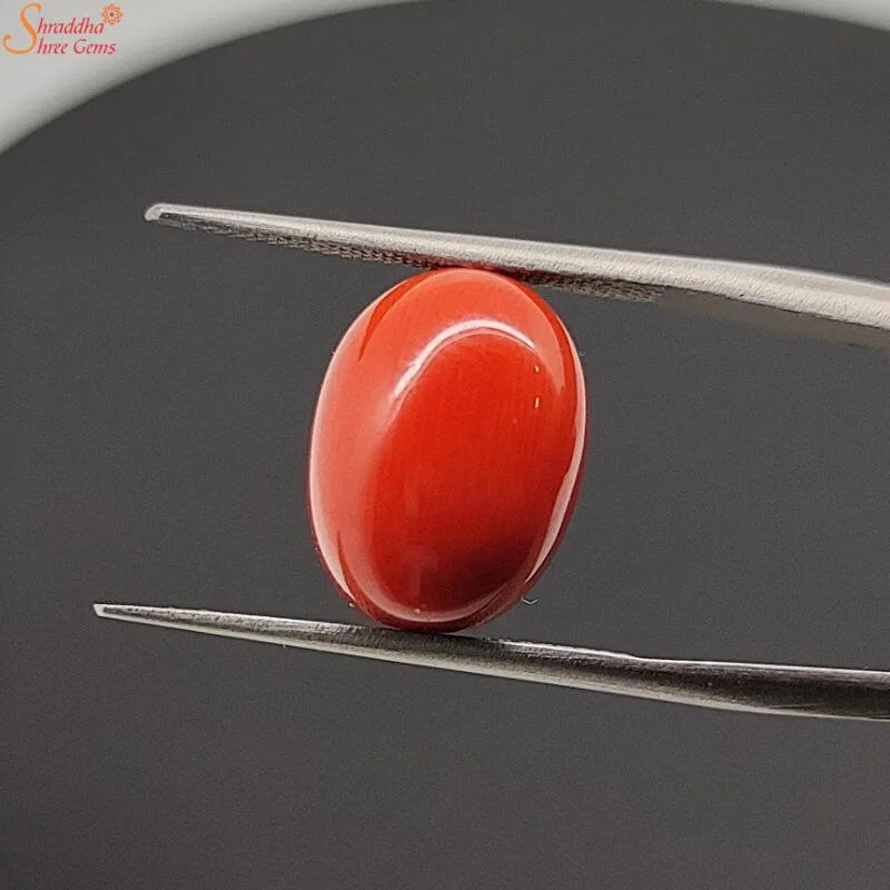 9 carat italian coral gemstone