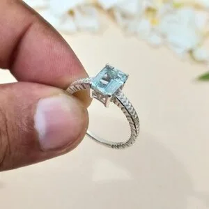 amethyst silver ring