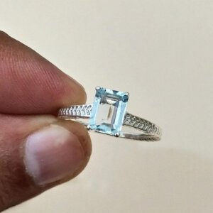 amethyst silver ring