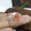 carnelian gemstone ring