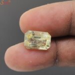 certified yellow sapphire gemstone