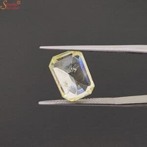 certified yellow sapphire gemstone