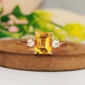 citrine wedding ring