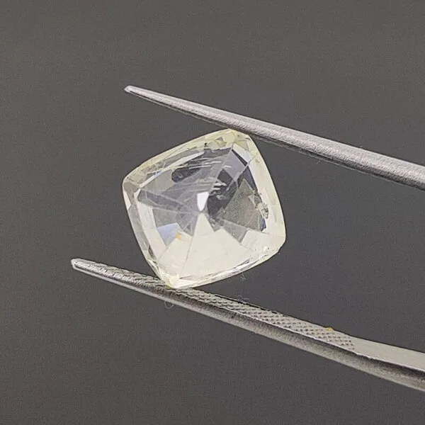 cushion ceylon yellow sapphire gemstone