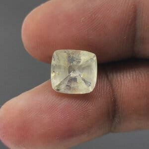 cushion ceylon yellow sapphire gemstone