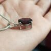 handmade red garnet gemstone pendant