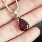 hessonite garnet gemstone pendant