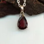 hessonite garnet gemstone pendant