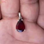 hessonite garnet gemstone pendant