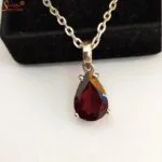 hessonite garnet gemstone pendant