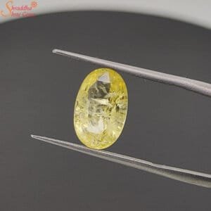 high quality ceylon yellow sapphire gemstone