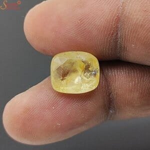 high quality yellow sapphire gemstone