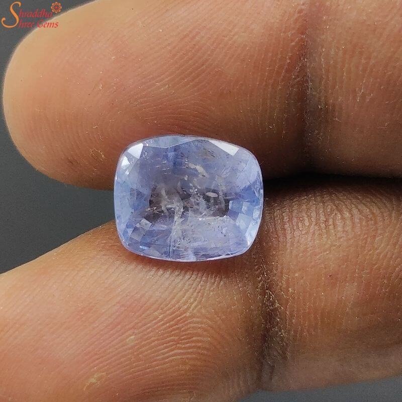 IGI Certified Ceylon 4.95 Carat Blue Sapphire Gemstone, Neelam Stone