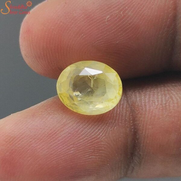 loose ceylon yellow sapphire gemstone