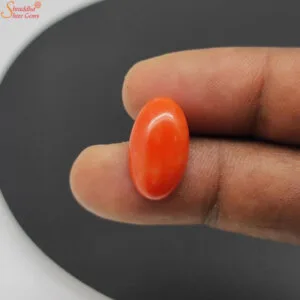 loose japanese coral gemstone