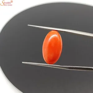 loose japanese coral gemstone