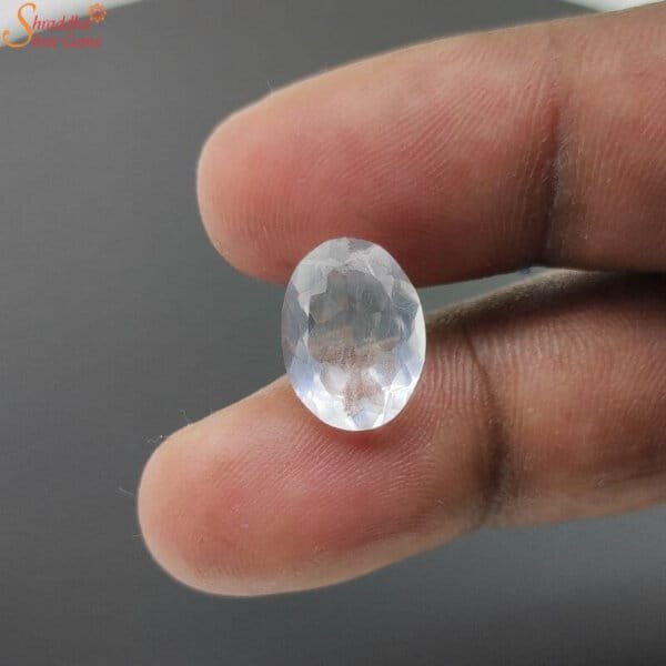 loose natural white topaz gemstone