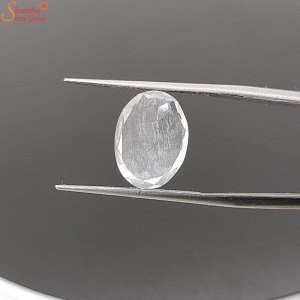 loose natural white topaz gemstone