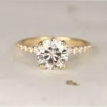 moissanite engagement ring