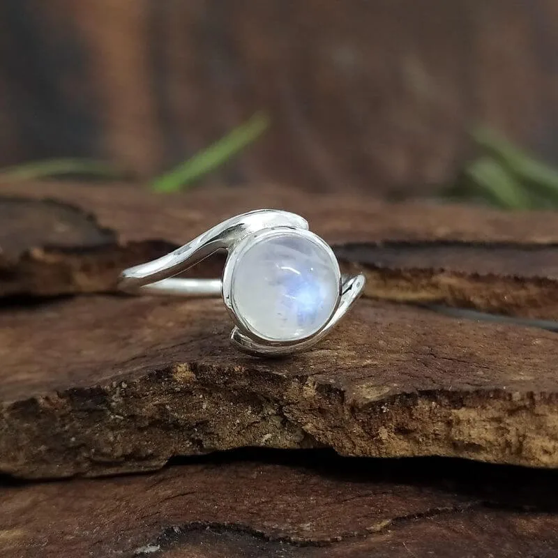 moonstone gemstone ring