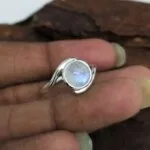 moonstone gemstone ring
