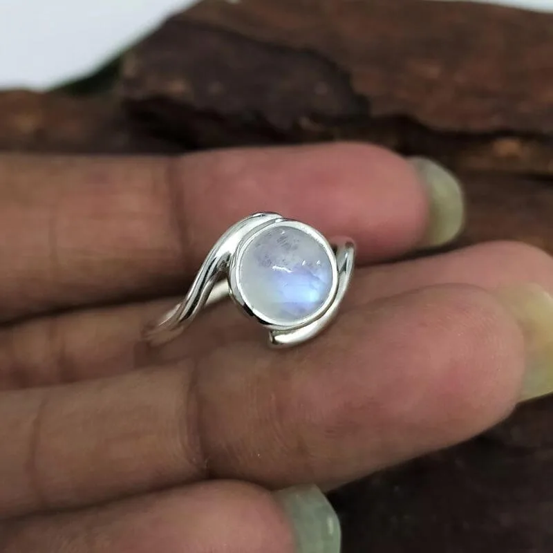 moonstone gemstone ring