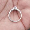 natural moonstone silver ring