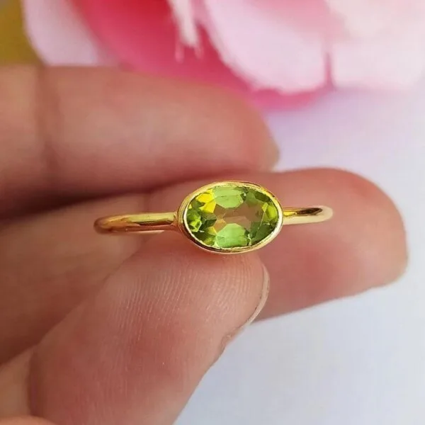 natural peridot gemstone ring natural peridot gemstone ring