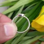 natural peridot gemstone ring