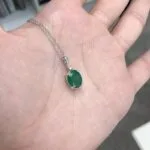 oval emerald necklace