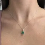 oval emerald necklace