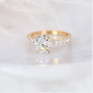 oval solitaire engagement ring