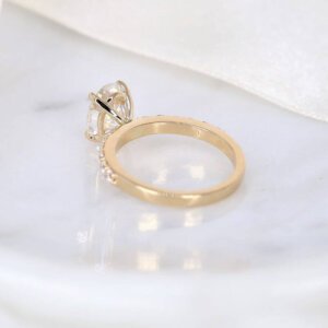 oval solitaire engagement ring