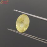 oval yellow sapphire gemstone