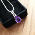 pear shape amethyst pendant