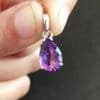 pear shape amethyst pendant