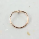 rose gold dainty thin ring