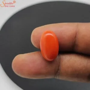 unheated 8 carat coral gemstone