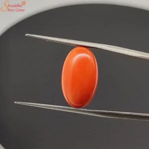 unheated 8 carat coral gemstone