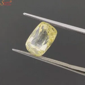 untreated yellow sapphire gemstone