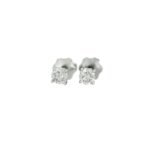 4 mm moissanite diamond earring studs